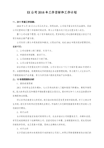 公司某年度工作计划和实施方案