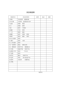 房屋安全检查情况记录表(doc-1页)