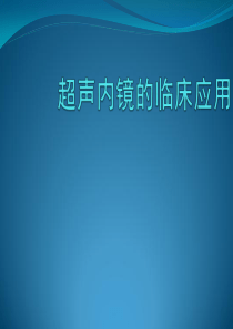 超声内镜临床应用PPT医学课件