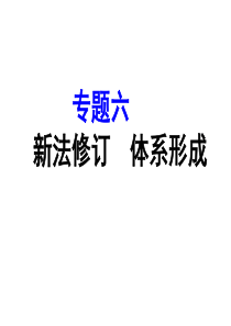 专题六---法律体系