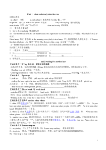 广州新版英语六年级下册每单元知识点总结