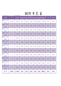 公司收支明细表模板