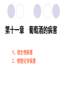 第十一章--葡萄酒的病害