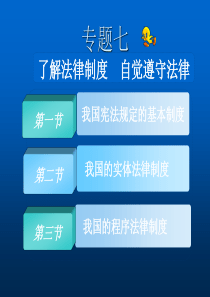 了解法律制度自觉遵守法律