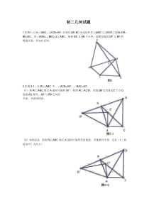 初二数学几何试题