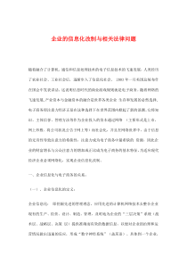 企业的信息化改制与相关法律问题(doc10)(1)