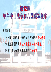 2017届高三历史一轮复习课件：必修1第12课 甲午中日战争和八国联军侵华 (共45张PPT)