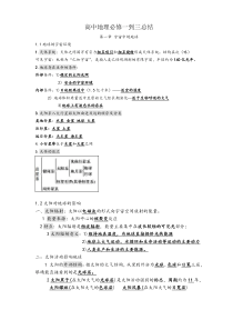 高中地理必修一到三知识点总结(完全篇)