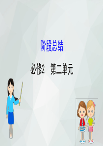 2019届高考政治一轮复习课件：阶段总结2.2必修2 第二单元