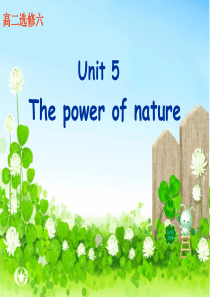 选修6 Unit5 The power of nature [Warming up and read