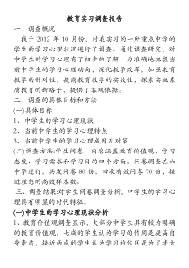 高中美术教育实习调查报告