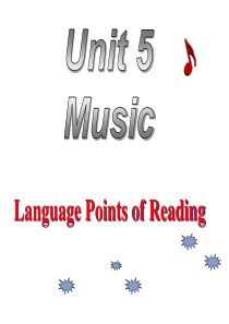 必修二 unit5 Language points