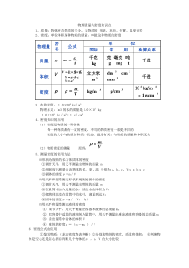 物理质量与密度知识点总结和典型题