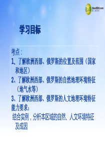 高中地理欧洲西部、俄罗斯课件