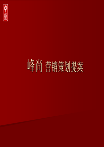 峰尚营销策划提案