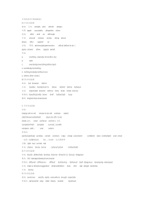 首字母填空的时候高频词汇积累表格