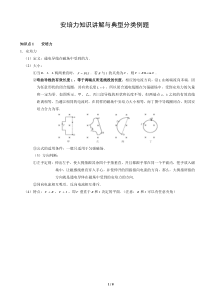 安培力知识讲解与典型分类例题