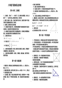 新人教版数学八年级下册知识点归纳