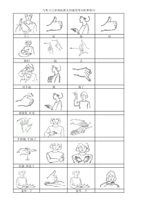 手语沟通常用词语和短句