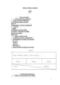 国家生态环境安全法律问题