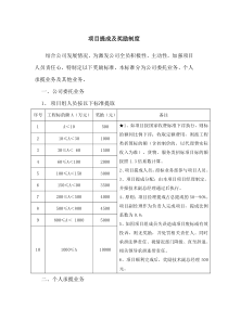 招标公司项目提成及奖励制度