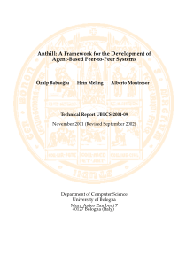 Anthill A Framework for the Development of Agent-B