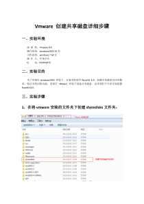 Vmware创建共享磁盘详细步骤