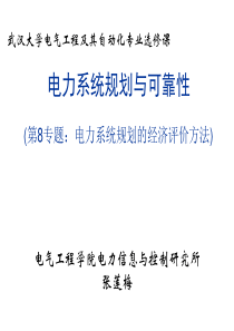 电力系统规划与可靠性讲座8_电力系统规划经济评价方法(2012_06_01)