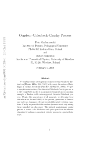 Ornstein-Uhlenbeck-Cauchy Process