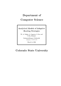 Modeling Adaptive Routing