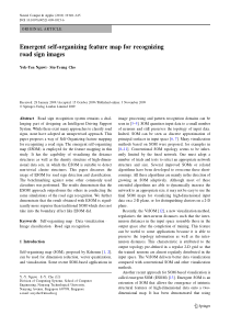 Emergent self-organizing feature map for recognizi