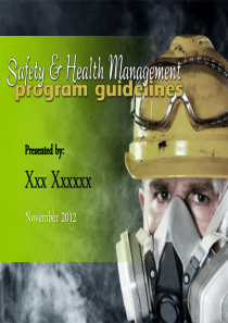 Managing Safety and Health