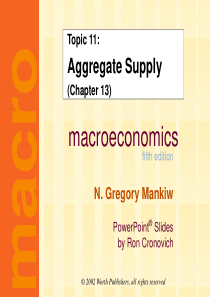 Mankiw 5e Chapter 13 Aggregate Supply