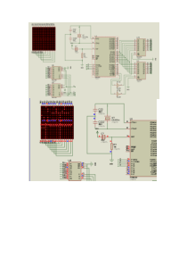 protues仿真16x16点阵动态显示文字