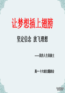 励志主题班会2《坚定信念__放飞理想》