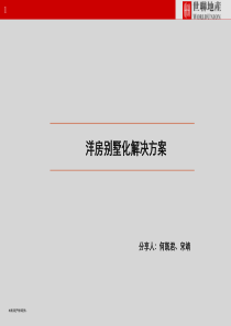 低密度产品――20100406_洋房别墅化解决方案