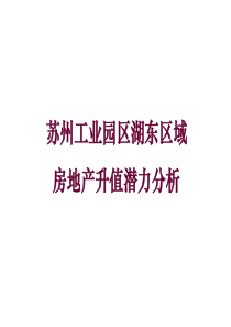 苏州工业园区湖东地产价值分析