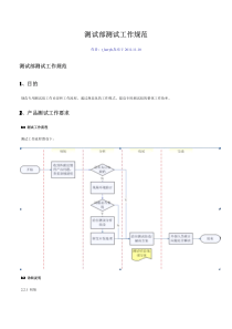 测试部测试工作规范