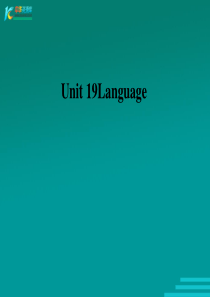 高中英语 Unit19《Language》课件2 北师大版选修7