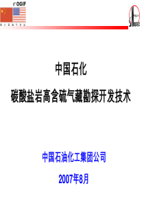 碳酸盐岩高含硫气藏勘探开发技术