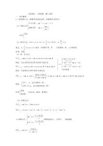 三角函数、三角变换、解三角形资料