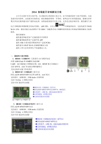 2014 高端蓝牙音响解决方案