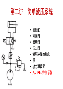 简单液压系统的plc控制