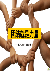 主题班会课件《团结就是力量》