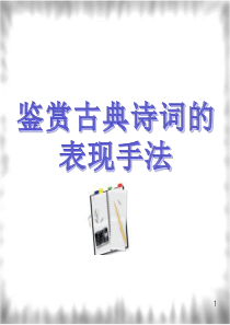 诗歌常见的表现手法ppt..