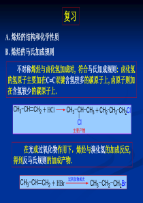 不对称烯烃与卤化氢加成时符合马氏加成规则