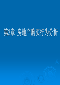 第3章房地产购买行为分析(精)