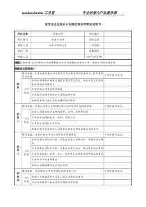 某发电企业综合计划部法律合同职务说明书