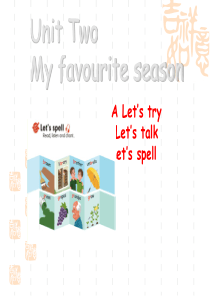 新版五年级英语下册Unit-2-My-favourite-season-Part-A-Lets-tr