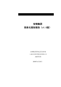 宝钢集团_信息化规划项目_规划报告([1]